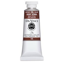 Da Vinci Artists' Oil Color - Burnt Sienna, 37 ml Tube