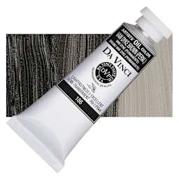 Da Vinci Artists' Oil Color - Van Dyck Brown, 37 ml Tube and swatch