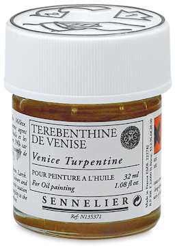 Sennelier Venice Turpentine - Front of 32 ml bottle shown
