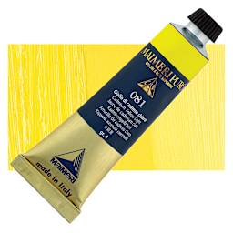 Maimeri Puro Oil Color - Cadmium Yellow Light, 40 ml tube and swatch
