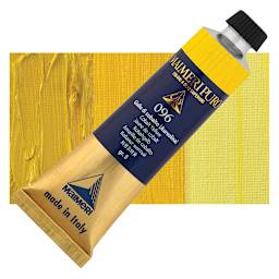 Maimeri Puro Oil Color - Cobalt Yellow, 40 ml Tube and swatch