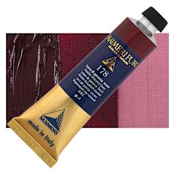 Maimeri Puro Oil Color - Madder Alizarin Deep, 40 ml Tube and swatch