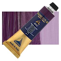 Maimeri Puro Oil Color - Mineral Violet, 40 ml tube and swatch