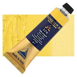 Maimeri Puro Oil Color - Naples Yellow, 40 ml tube and swatch