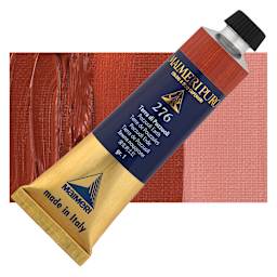 Maimeri Puro Oil Color - Pozzouli Earth, 40 ml Tube and swatch