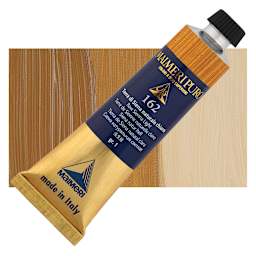 Maimeri Puro Oil Color - Raw Sienna Light, 40 ml tube and swatch