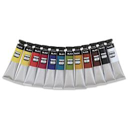 Blick Studio Oil Colors - Set of 12,  Basics, 21 ml, contents