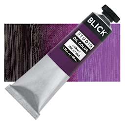 Blick Studio Oil Paint - Cobalt Violet Hue, 40 ml tube and swatch