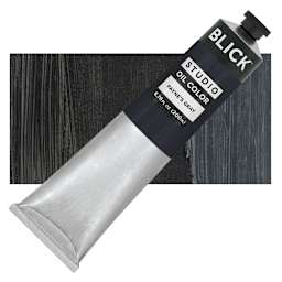 Blick Studio Oil Paint - Payne's Gray, 200 ml tube and swatch