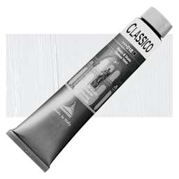 Maimeri Classico Oil Color - Titanium White, 200 ml tube and swatch