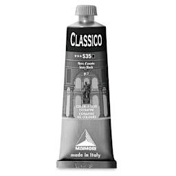 Maimeri Classico Oil Color - Ivory Black, 60 ml tube