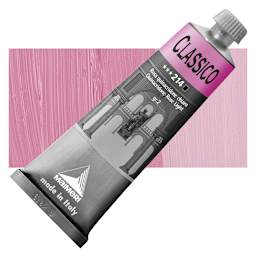 Maimeri Classico Oil Color - Quinacridone Rose Light, 60 ml tube and swatch