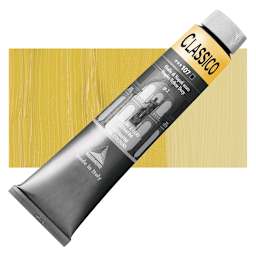 Maimeri Classico Oil Color - Naples Yellow Deep, 200 ml tube and swatch