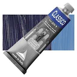 Maimeri Classico Oil Color - Cobalt Blue Deep (Hue), 60 ml tube and swatch