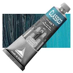Maimeri Classico Oil Color - Phthalo Blue Green, 60 ml tube and swatch