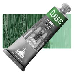 Maimeri Classico Oil Color - Green Lake, 60 ml tube and swatch