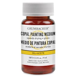 Grumbacher Copal Painting Medium - Front of 2.5 oz bottle