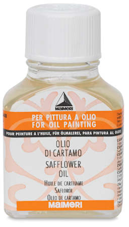 Maimeri Safflower Oil - Front of 75 ml Bottle
