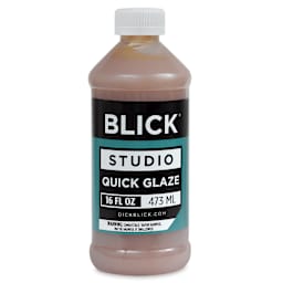 Blick Studio Quick Glaze - Front view of 16 oz bottle