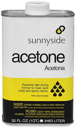Sunnyside Acetone - Front view of can of acetone
