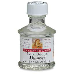 Daler-Rowney Low Odor Thinner - Front view of 75 ml bottle