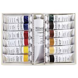 Williamsburg Handmade Oil Paints - Basic Painting Set, Set of 13 colors contents