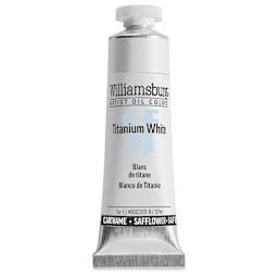 Williamsburg Handmade Safflower Oil Color - Titanium White, 37 ml tube