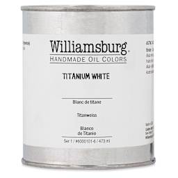 Williamsburg Handmade Oil Paints - Titanium White, 16 oz can