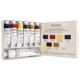 Williamsburg Handmade Oil Paints - Basic Painting Set, Set of 7 colors with package
