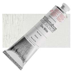 Williamsburg Handmade Oil Paint - Zinc White, 150 ml tube and swatch