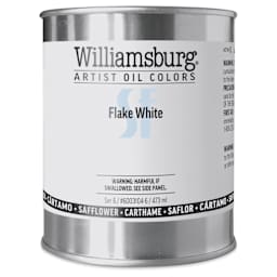 Williamsburg Handmade Safflower Oil Color - Flake White, 16 oz can