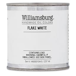 Williamsburg Handmade Oil Paint - Flake White, 8 oz Can