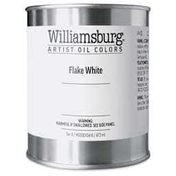 Williamsburg Handmade Oil Paint - Flake White, 16 oz Can