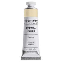 Williamsburg Handmade Oil Paint - Unbleached Titanium, 37 ml tube