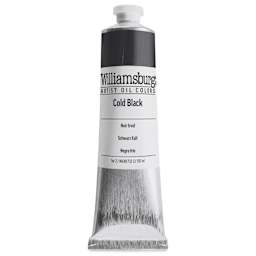 Williamsburg Handmade Oil Paint - Cold Black, 150 ml tube