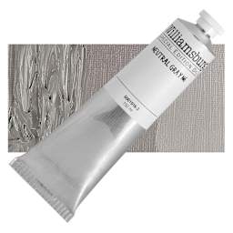 Williamsburg Handmade Oil Paint - Neutral Gray N6, 150 ml tube and swatch