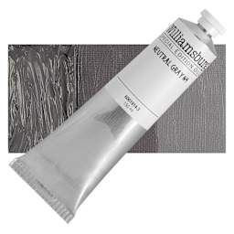 Williamsburg Handmade Oil Paint - Neutral Gray N4, 150 ml tube and swatch