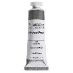 Williamsburg Handmade Oil Paint - Iridescent Pewter, 37 ml tube