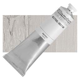 Williamsburg Handmade Oil Paint - Neutral Gray N8, 150 ml tube and swatch