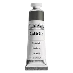 Williamsburg Handmade Oil Paint - Graphite Gray, 37 ml tube
