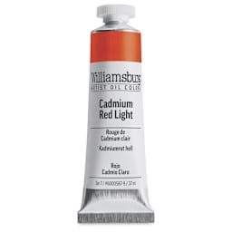 Williamsburg Handmade Oil Paints - Cadmium Red Light, 37 ml tube