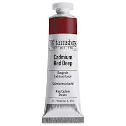 Williamsburg Handmade Oil Paints - Cadmium Red Deep, 37 ml tube