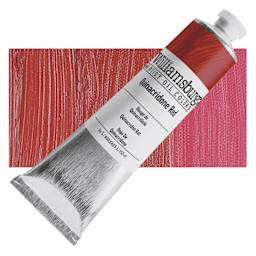 Williamsburg Handmade Oil Paint - Quinacridone Red, 150 ml tube and swatch