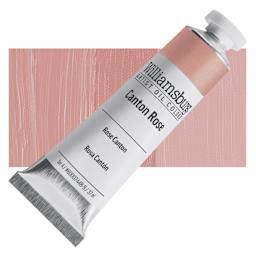 Williamsburg Handmade Oil Paint - Canton Rose, 37 ml tube and swatch