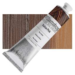 Williamsburg Handmade Oil Paint - Italian Pink, 150 ml tube and swatch