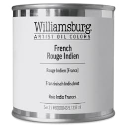 Williamsburg Handmade Oil Paint - French Rouge Indien, 8 oz can