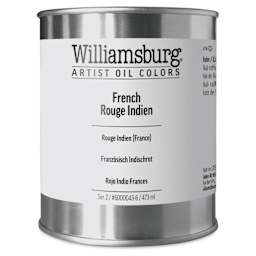Williamsburg Handmade Oil Paint - French Rouge Indien, 16 oz can