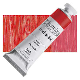 Williamsburg Handmade Oil Paint - Fanchon Red, 37 ml tube and swatch