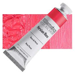 Williamsburg Handmade Oil Paint - Persian Rose, 37 ml tube and swatch