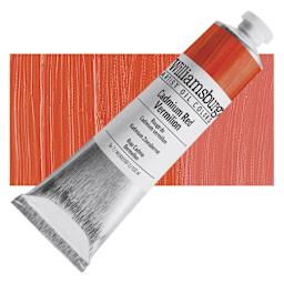 Williamsburg Handmade Oil Paint - Cadmium Red Vermilion, 150 ml tube and swatch